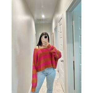 Free people just my stripe pullover - size medium